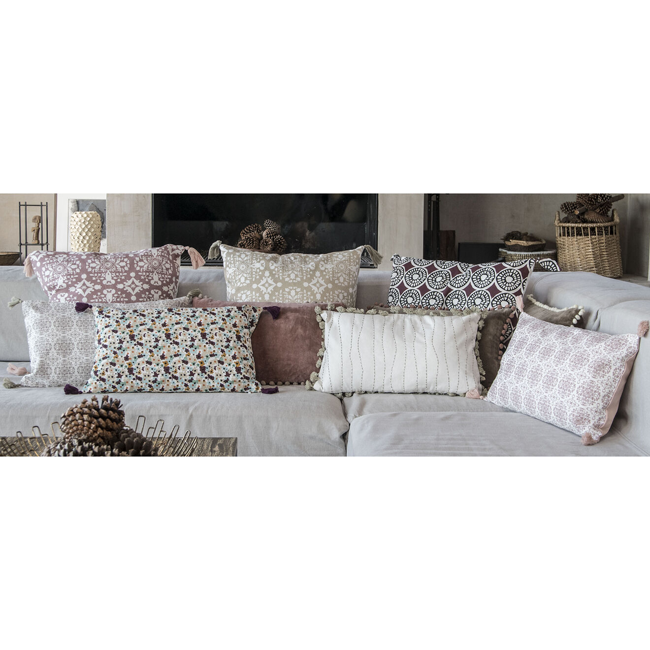 Febronie Home Housse de coussin Liberty chianti - 50x30 cm