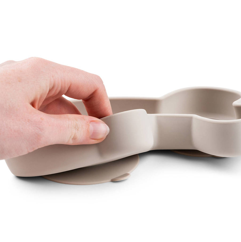 Silicone Stick&Stay snack plate Lalee Sand