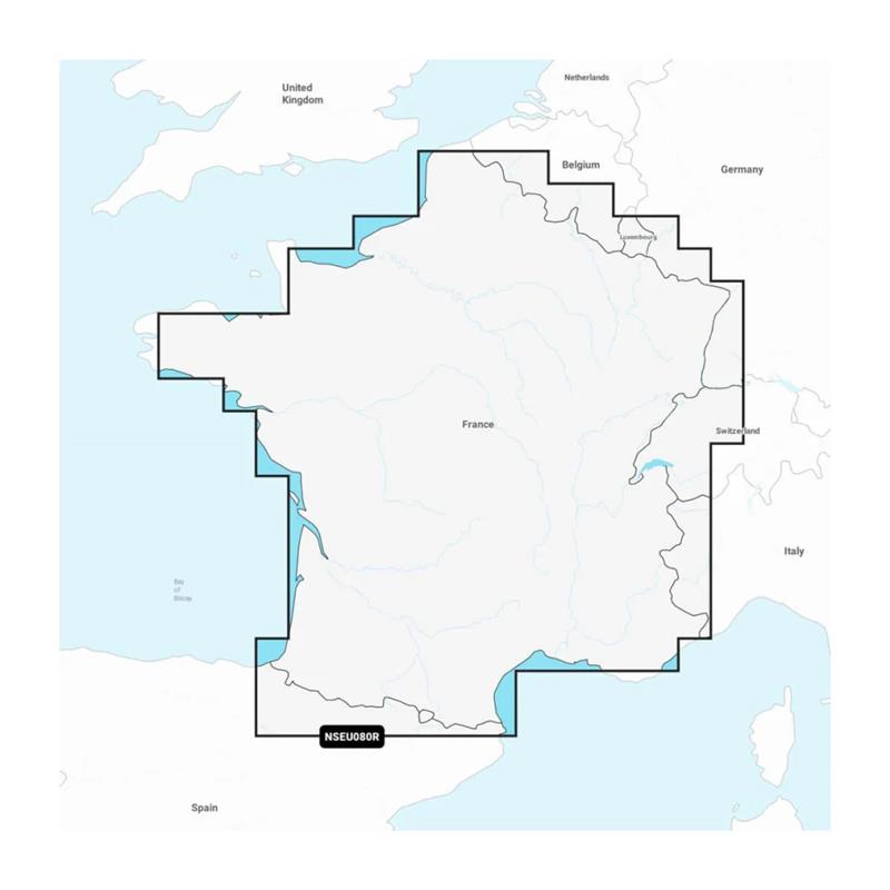 Carte Garmin Navionics + Eaux Intérieures France Lacs Et Rivières