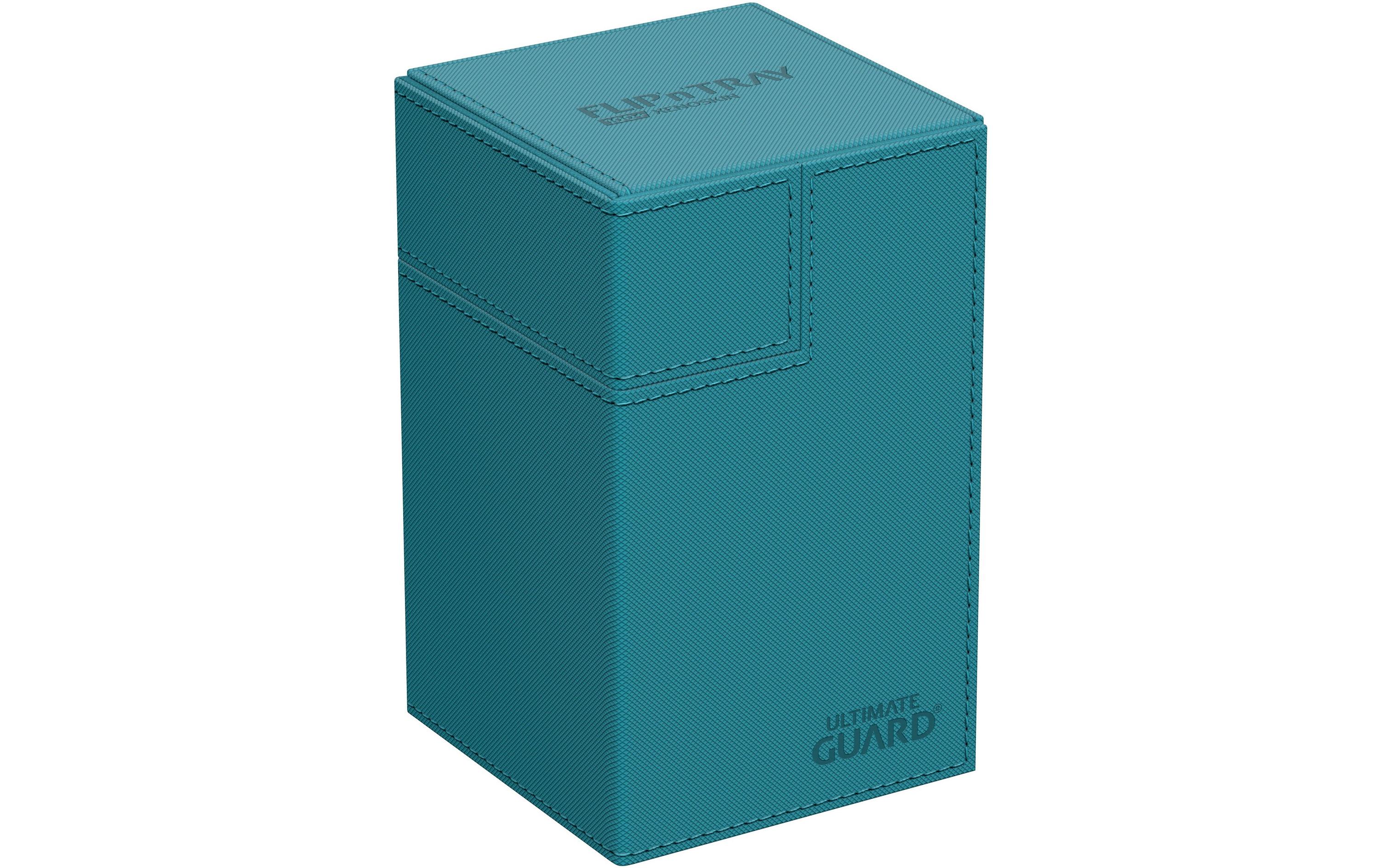 Kartenbox Flip`n`Tray XenoSkin Monocolor 100+ PetrolblauHochwertige Box für Sammelkarten in Standardgrösse
