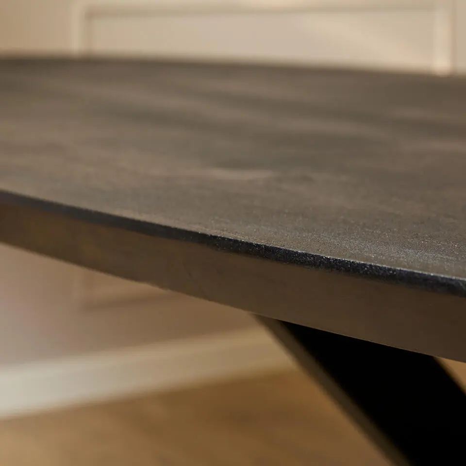 Starfurn - Eettafel Brandy - Zwart - 100x210x76 cm