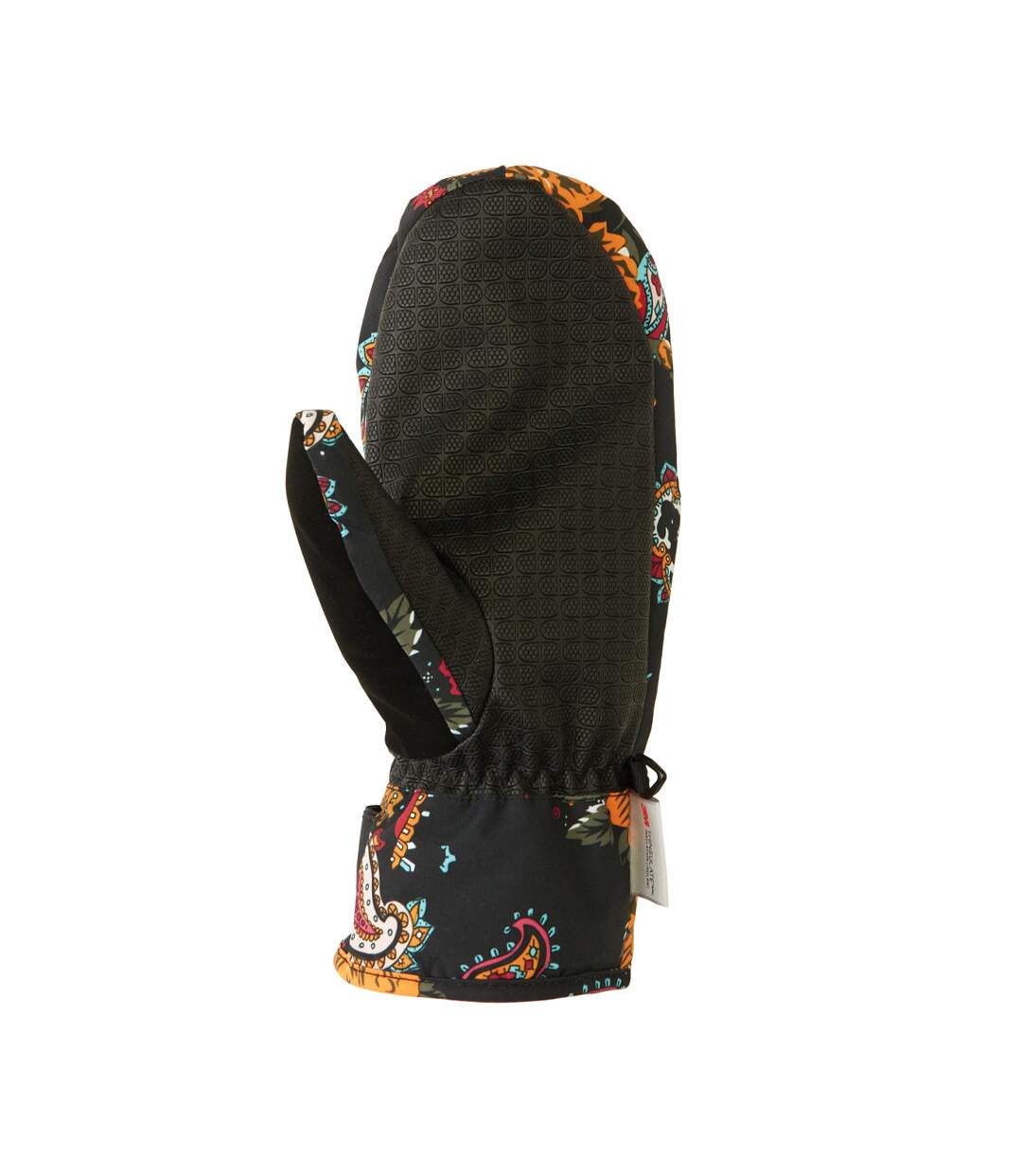 Moufles ski Noire à Fleurs Femme Dc shoes Franchise