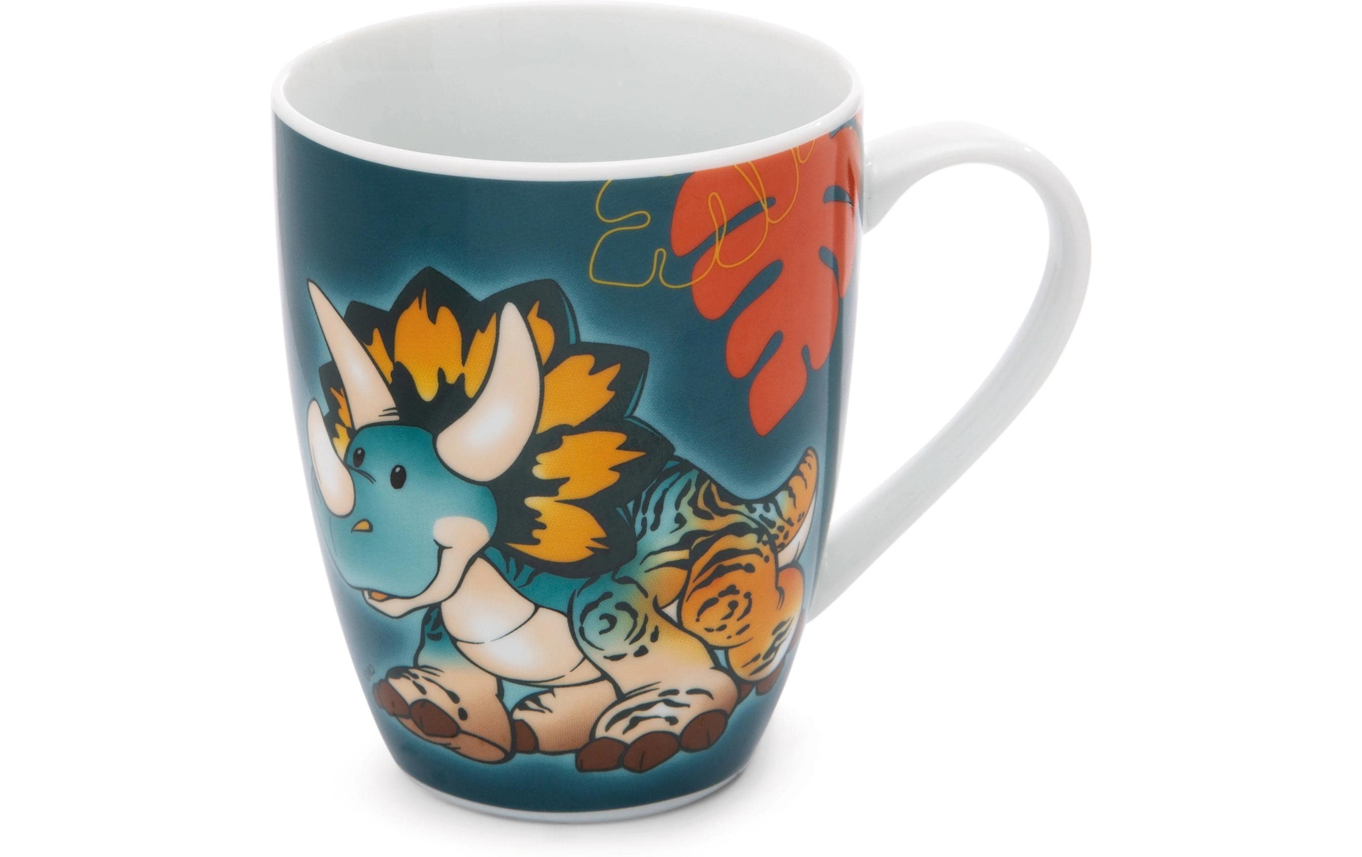 Kindertasse Dino Cerastupsy in GeschenkverpackungPorzellantasse für Kalt- und Heissgetränke
