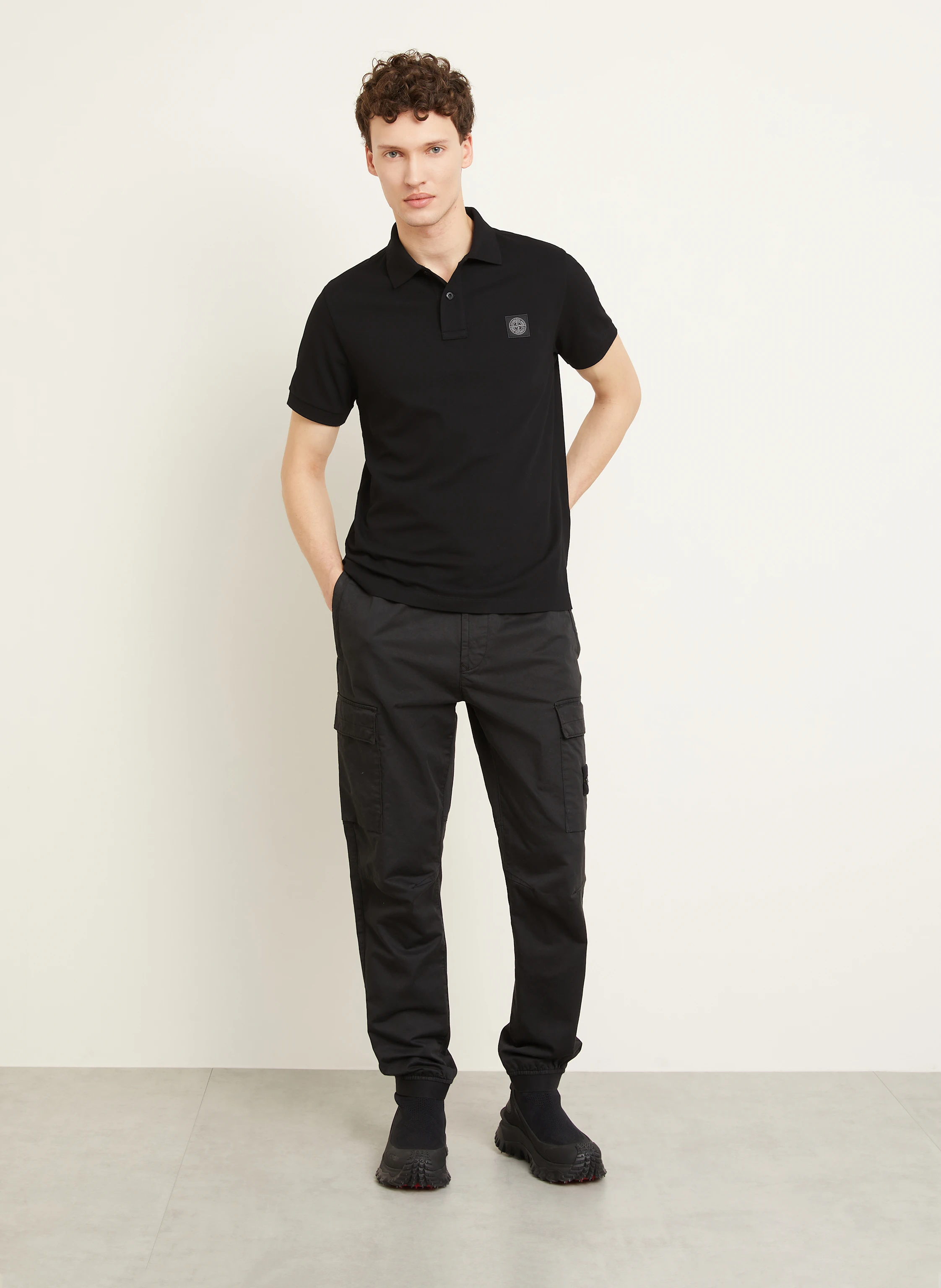 STONE ISLAND Piqué-Poloshirt Slim Fit