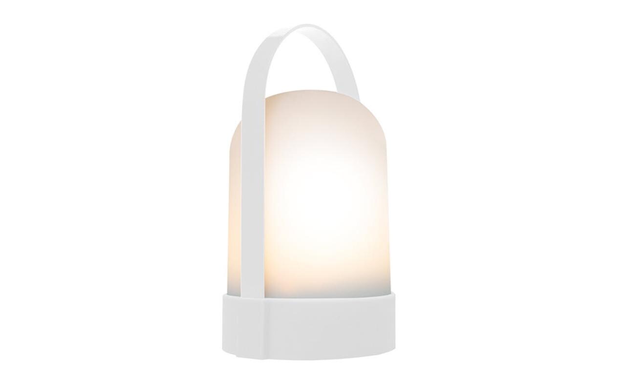 Laterne Uri Pure 24.8 cm, WeissLED Leuchte mit Akku
