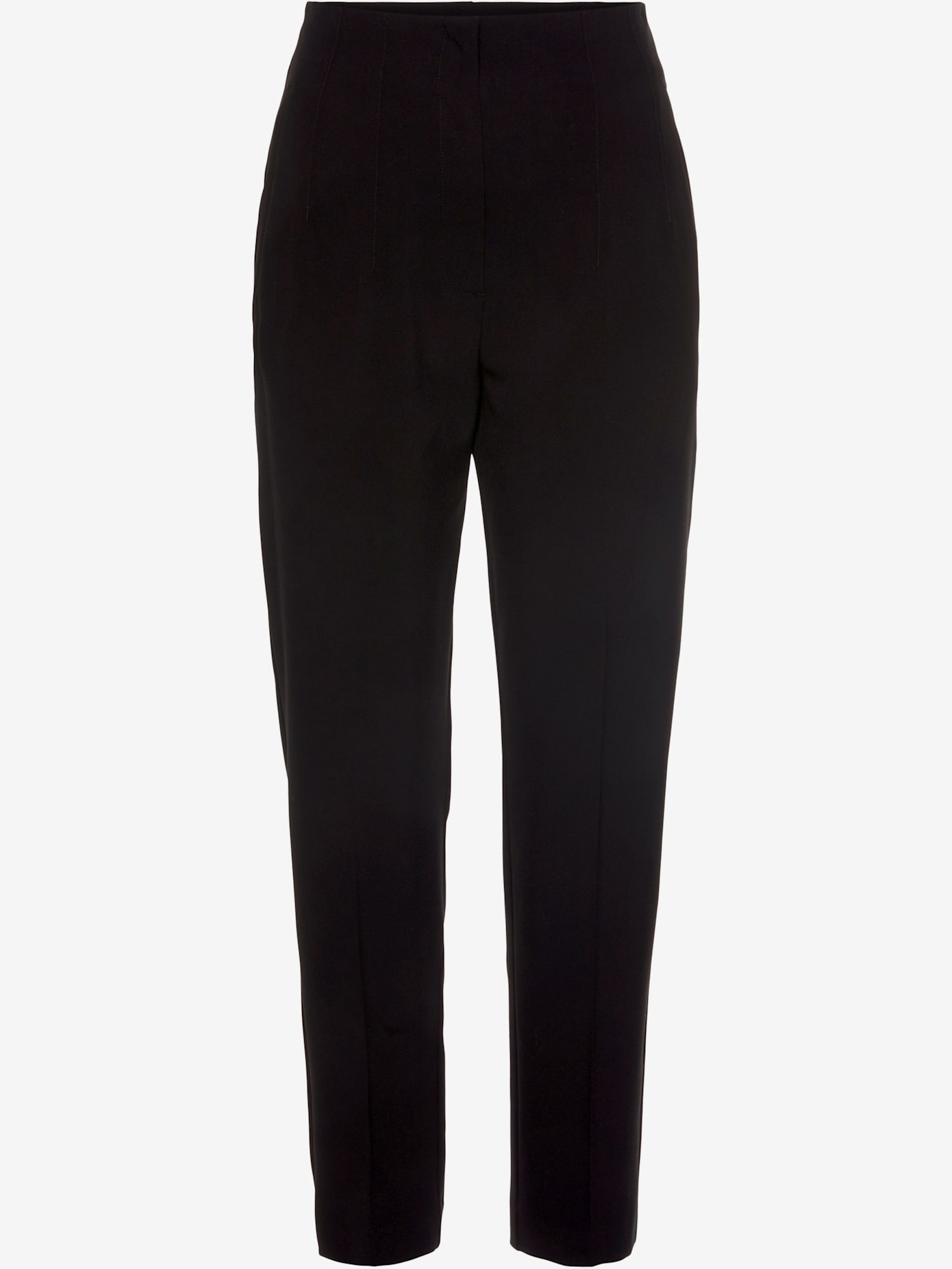 Pantalon tailleur bords-côtes plats