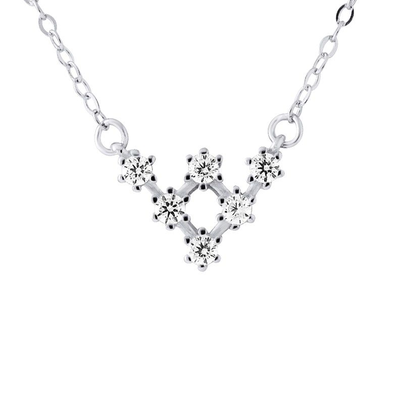Collier TRIANGLE - Oxydes de zirconium - Argent 925
