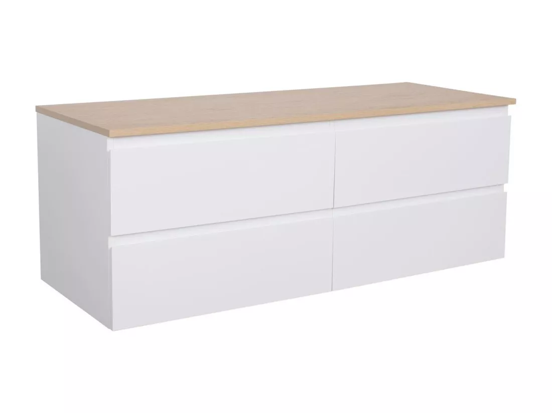 Meuble double vasque blanc 120 cm