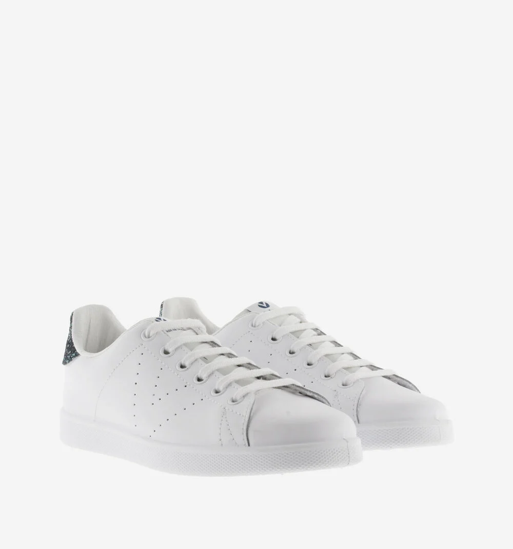 TENIS CUIR & GLITTER Baskets blanches en cuir ROYAL