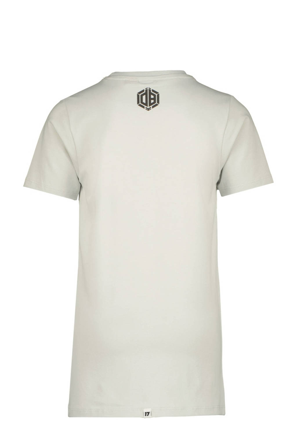 Vingino T-shirt Hernandez met printopdruk lichtgrijs