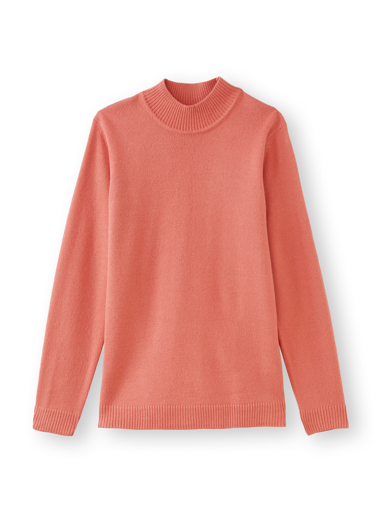 Pull col montant manches longues