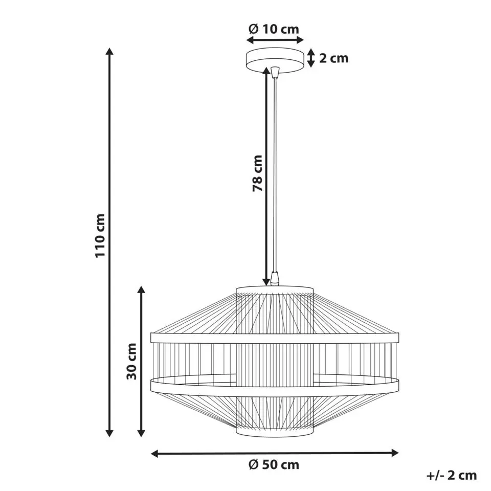 KARAJ - Hanglamp - Natuurlijk - Bamboe