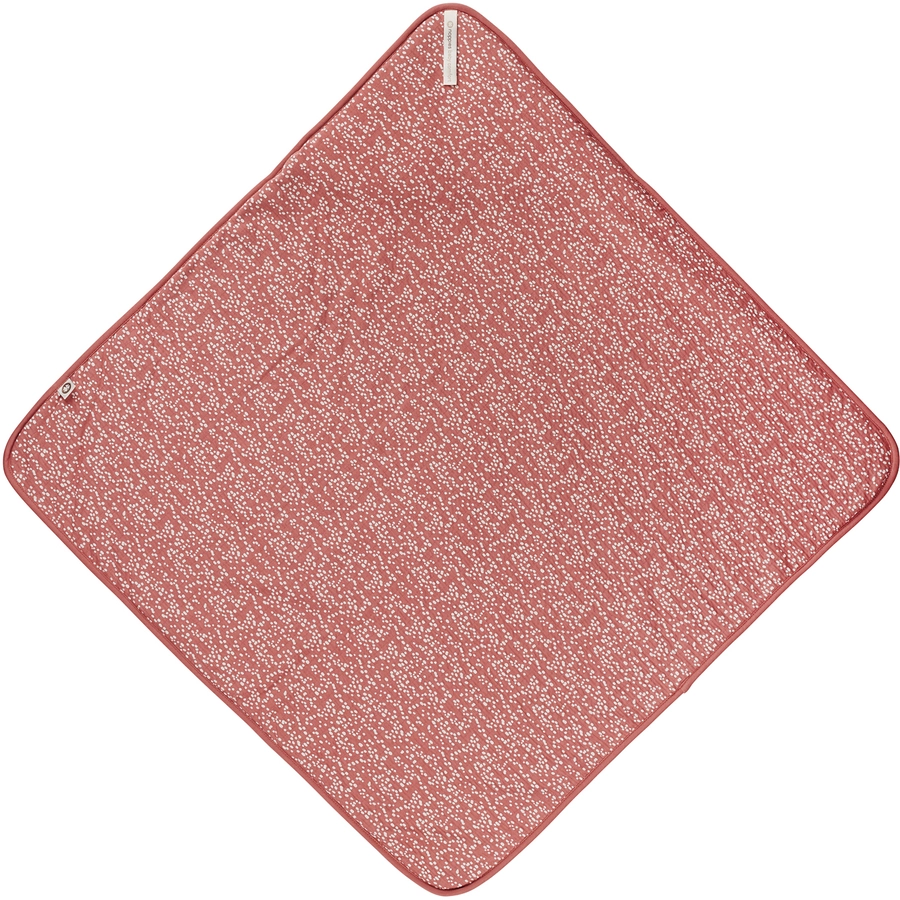 Noppies Wickeltuch Teddy Fancy Dot 100x100 cm Brick Dust