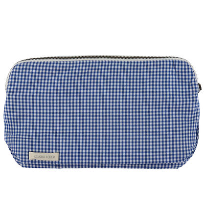 Studio Feder Kulturbeutel - 30x20x10 - Gingham Mini Blue