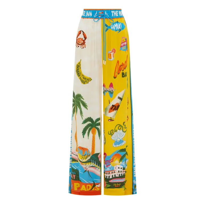 Alémais Pantalon Paradiso Soie | Ecru