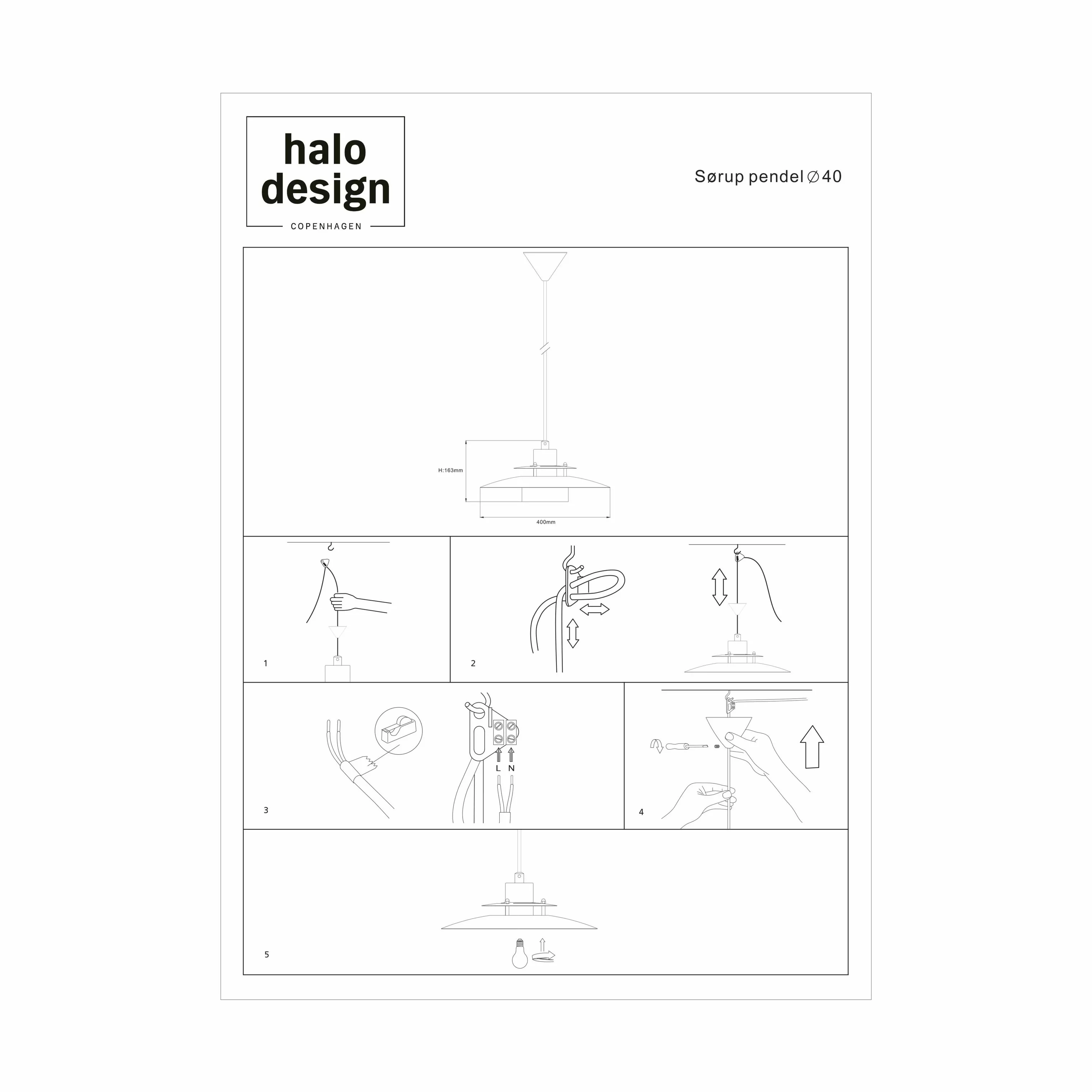 Halo Design Sørup Pendel