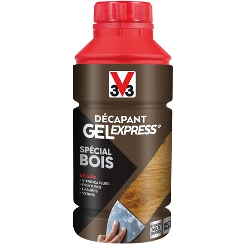 Décapant Gel Express - Spécial Bois - Bouteille 0.5 L