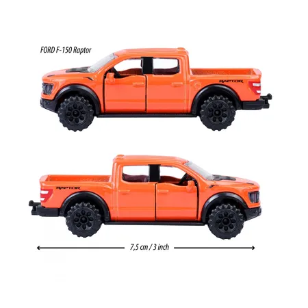 Majorette Premium Cars Ford F-150 Raptor, orange