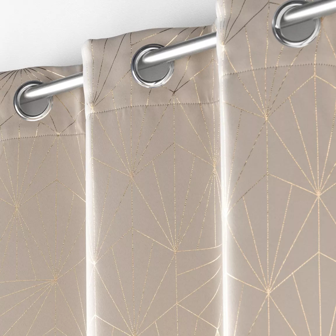 Rideau occultant (140 x 260 cm) Eclat Taupe