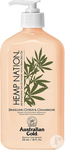 Australian Gold Hemp Nation Sparkling Citrus & Champagne Lotion Après Soleil Flacon Pompe 535ml