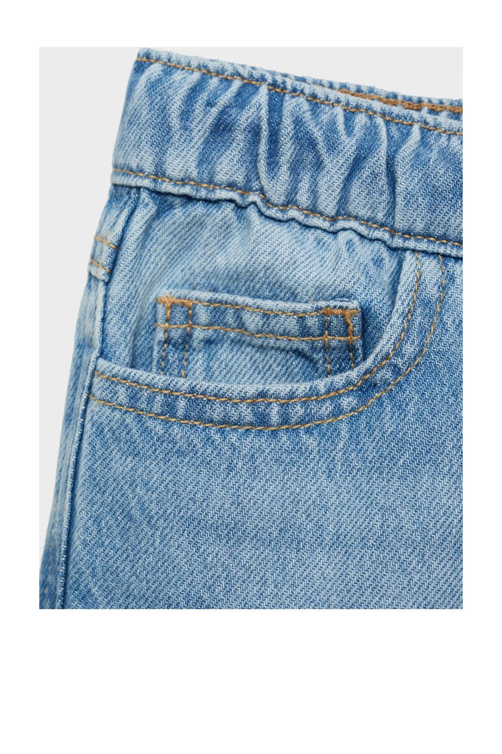 Mango Kids casual broek light blue denim