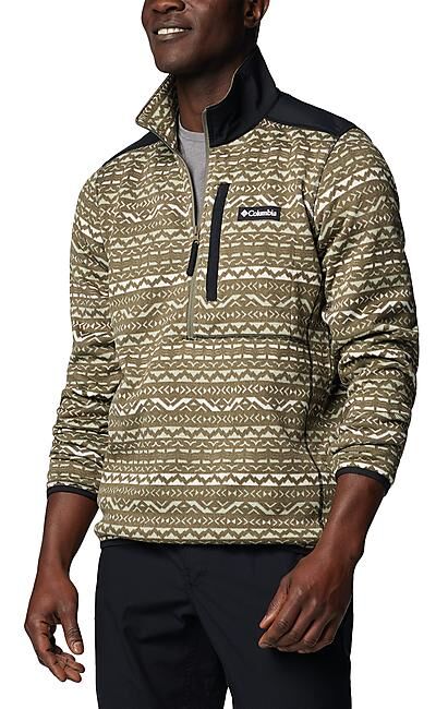 COLUMBIA - POLAIRE 1/2 ZIP WEATHER II PRINTED HALF ZIP M
