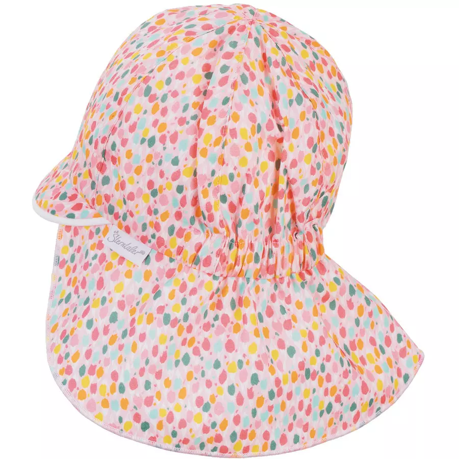 Sterntaler Schirmmütze mit Nackenschutz rosa