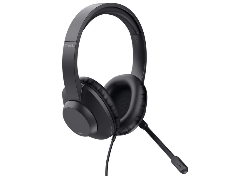 Trust Headset Ayda Max USB Komfortables Over-Ear-USB-Headset mit weichen Ohrpolstern und gepolstertem Kopfbügel