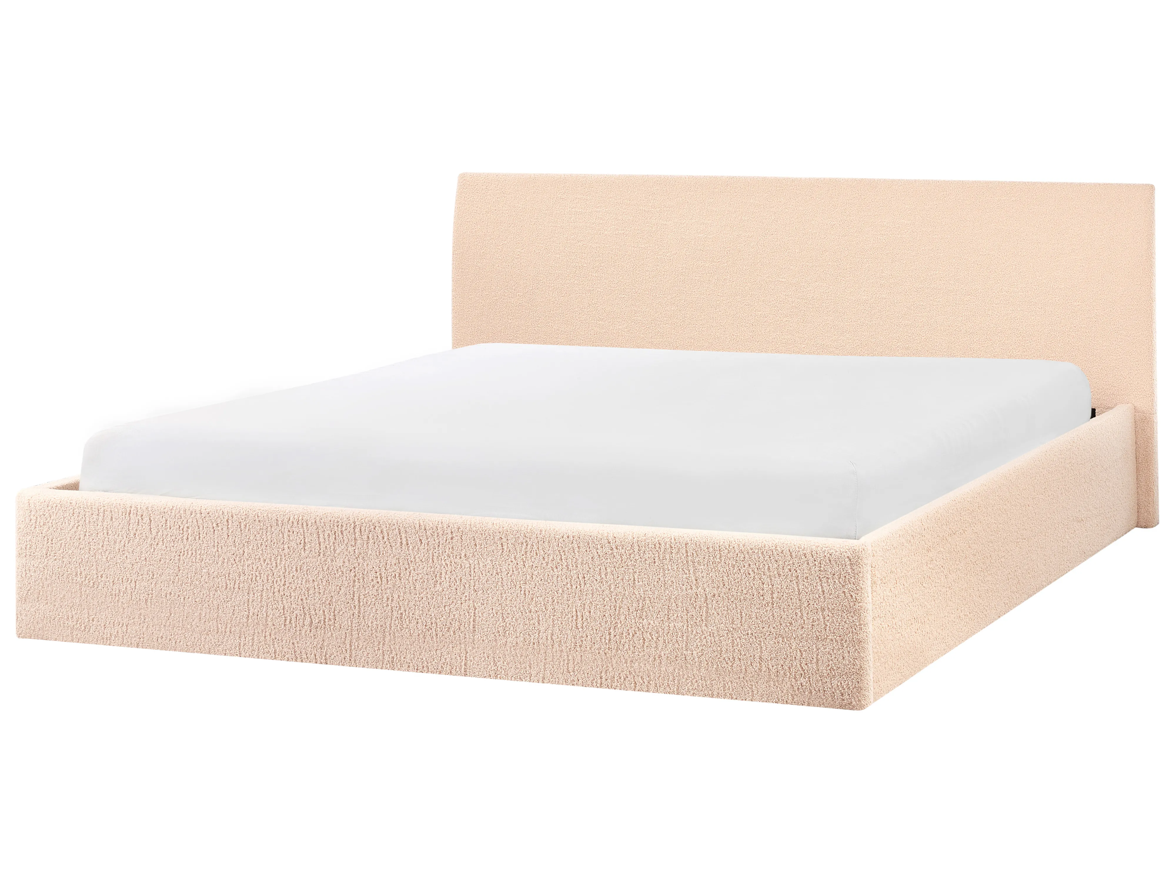 Bed met opbergruimte Bouclé ORBEY 180 x 200 cm Beige