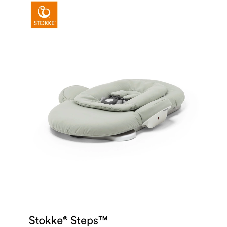 STOKKE® Steps™ Babywippe Soft Sage  White Chassis