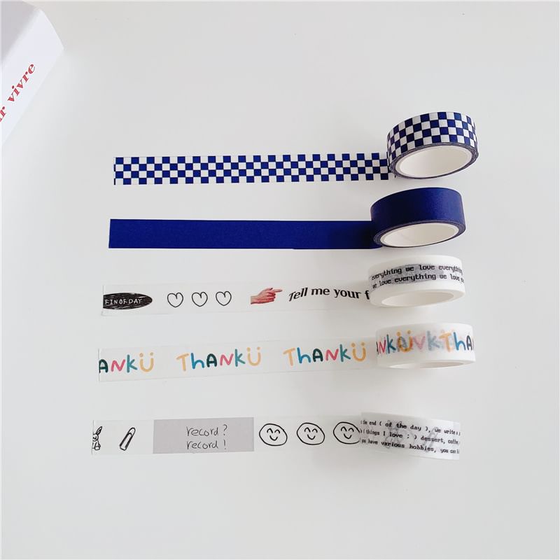CraftmadeDIY - Afplaktape met print (verschillende ontwerpen)