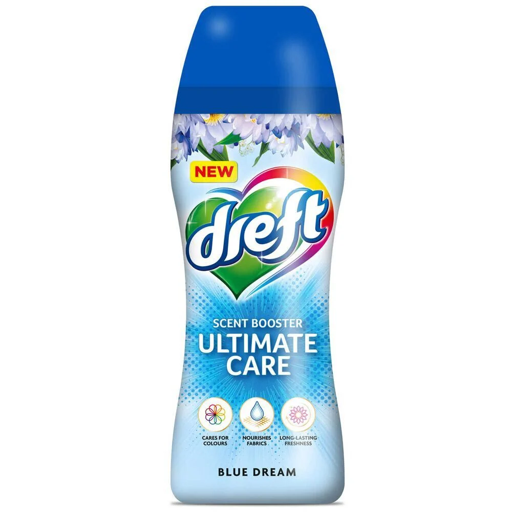 Adoucissant perle Dreft Ultime Care senteur Rêve Bleu 210g