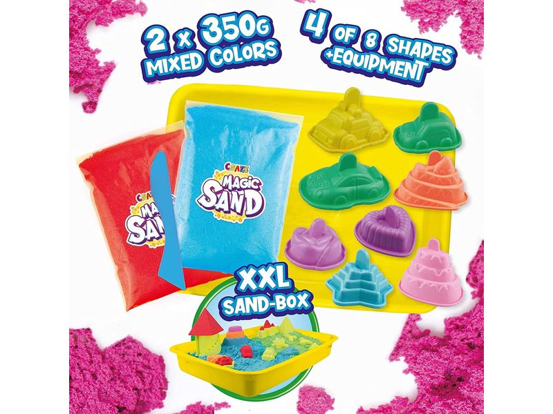 Craze Magic Sand Activity Box Buntes Zaubersand-Spielset