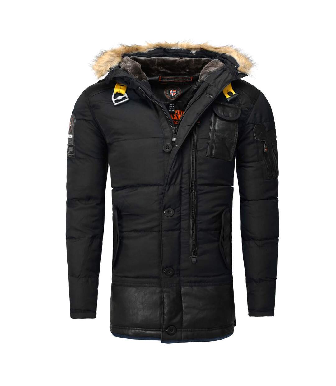 Parka capuche Geographical Norway Parka Bussel noir