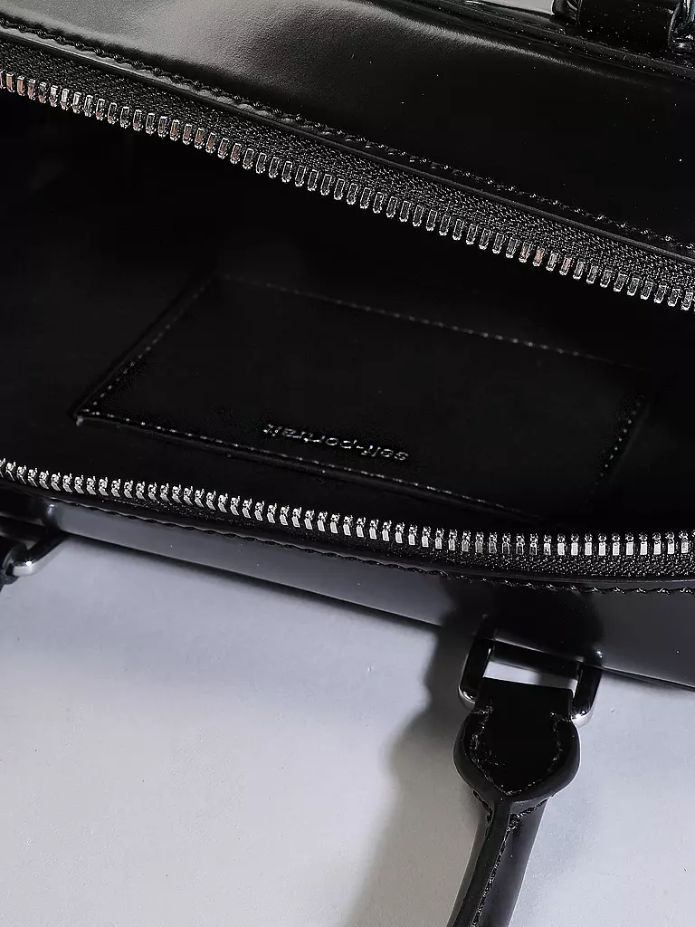 SELF-PORTRAIT Ledertasche - Mini Bag schwarz