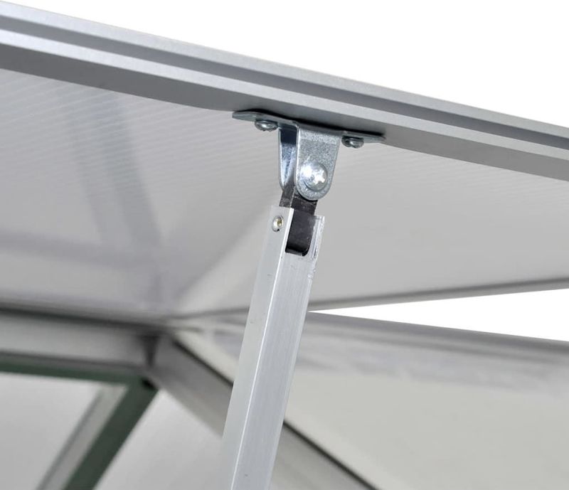 Tuinkas - Aluminium - Dubbelwandige Polycarbonaat - 9,025 m²