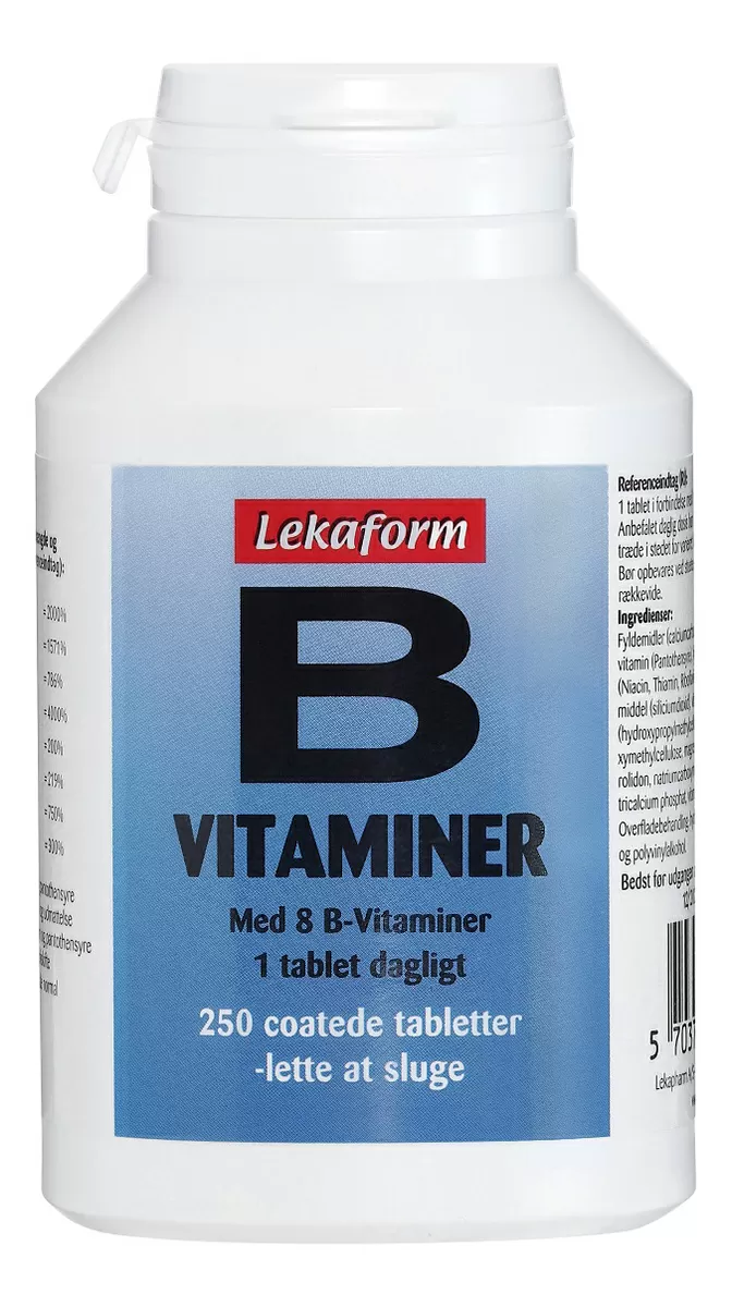 Lekaform B-Vitaminer - 250 tabl.