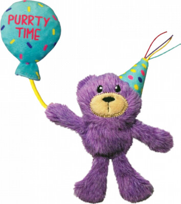 Kattelegetøj - Fødselsdags Bamse - Kong Occasions - 18 CM
