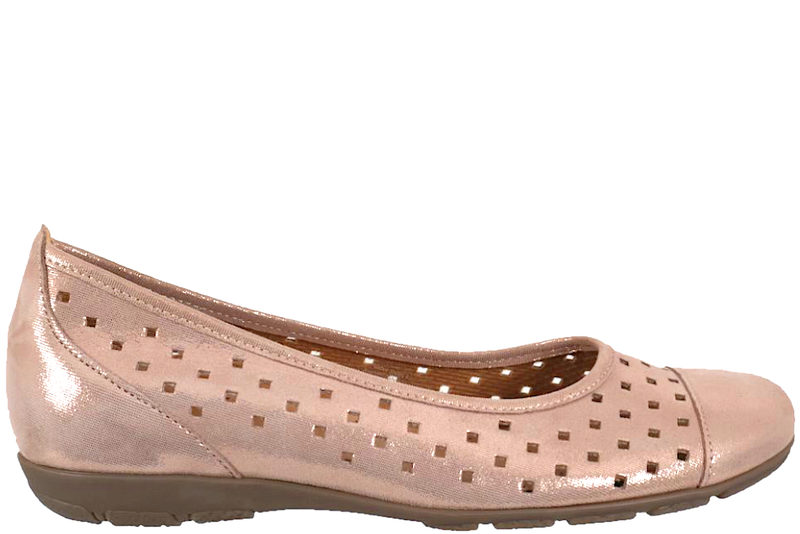 GABOR BALLERINA I SHINY ROSA NUBUCK