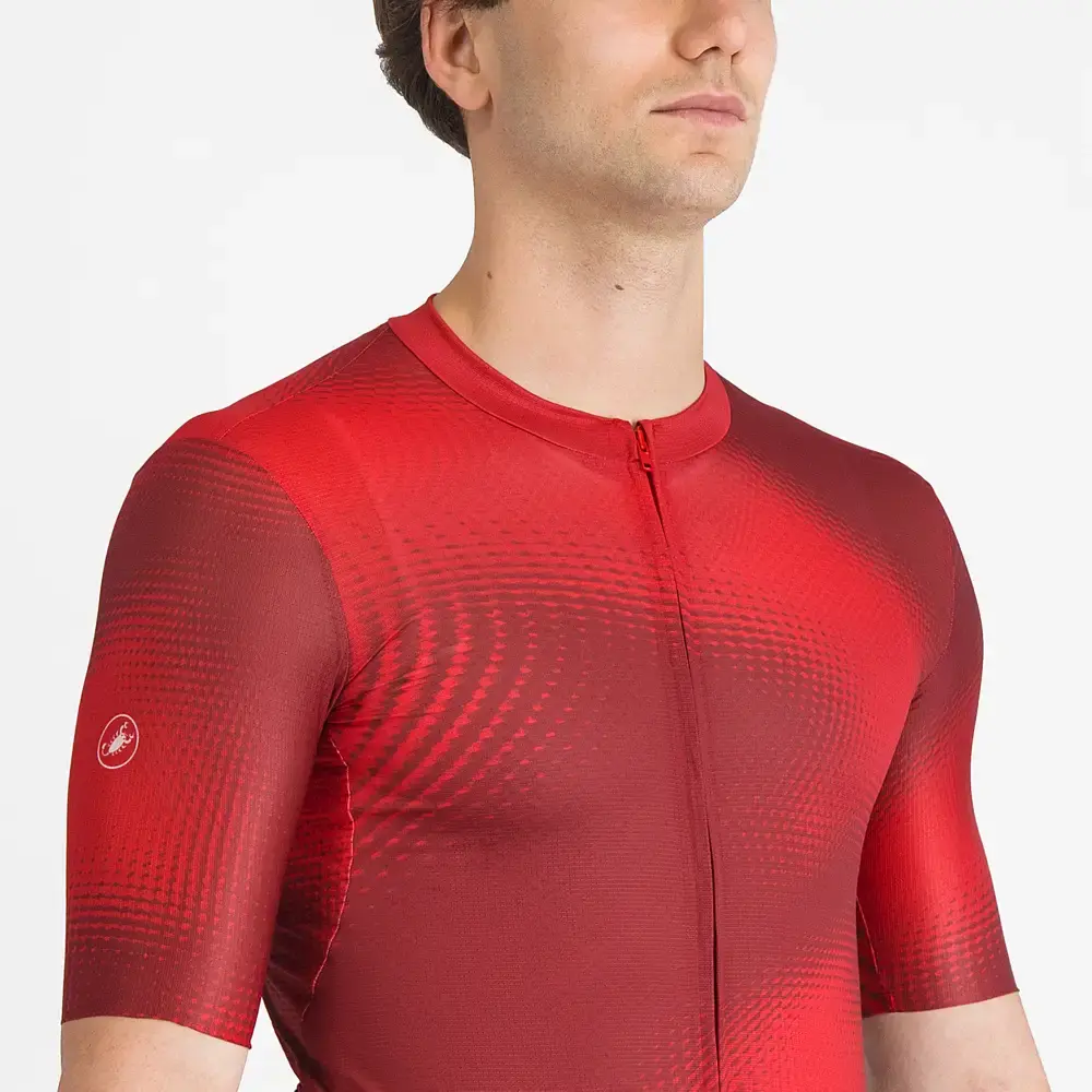 Castelli Vortice Fietsshirt Korte Mouwen Rood Heren