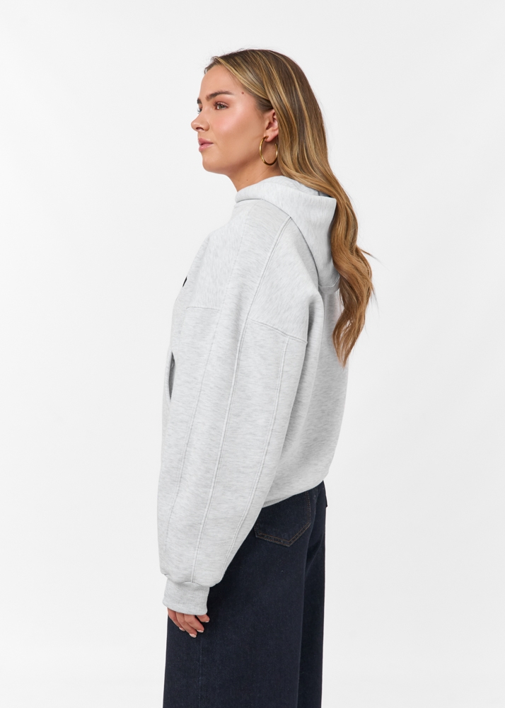 Saint hoodie lichtgrijs