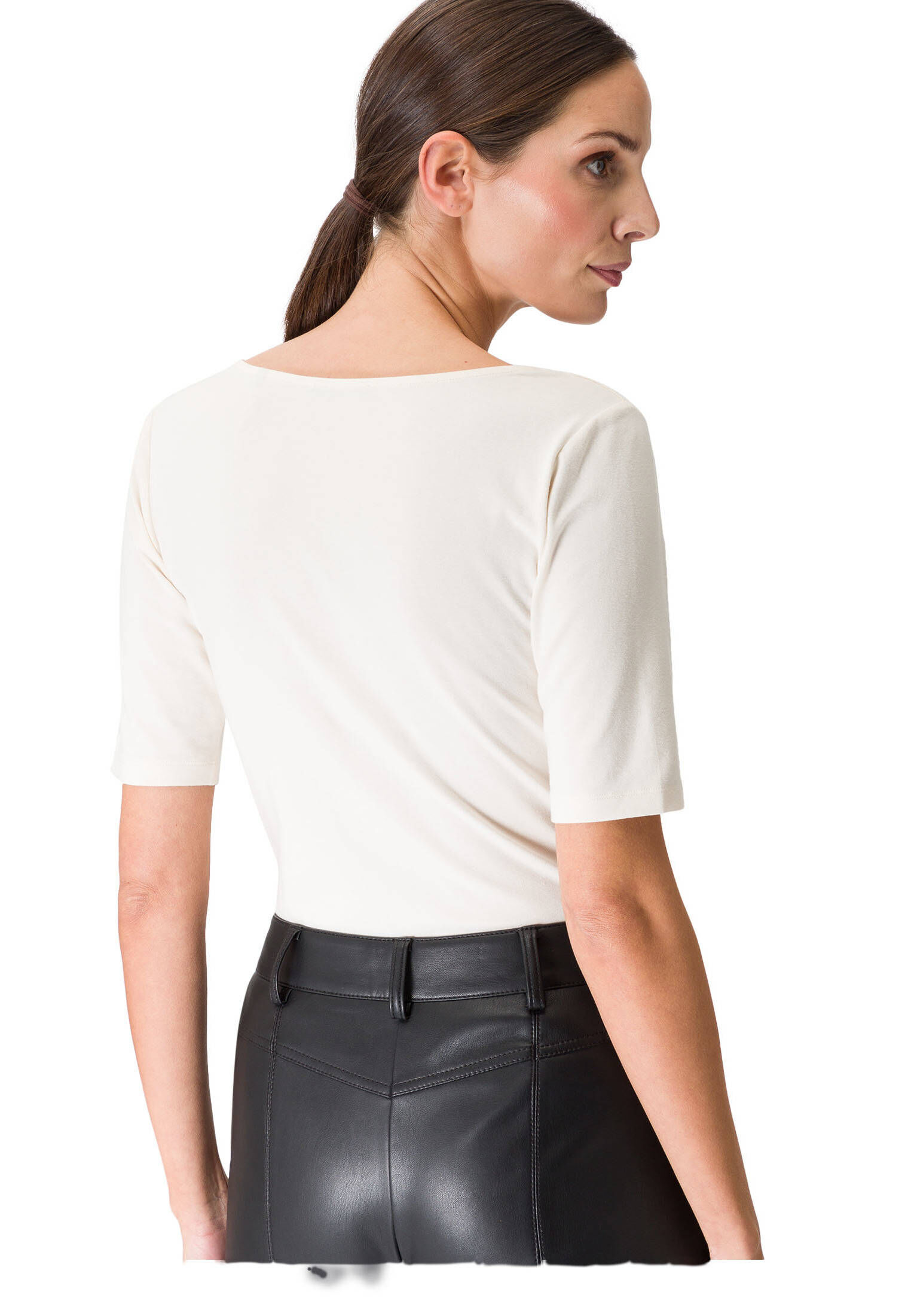 zero| Damen Shirt mit Logodruck