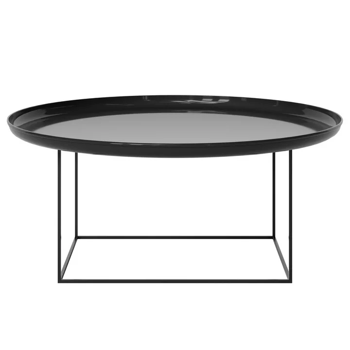 Norr11 - Duke Couchtisch, H 39 x Ø 90 cm, lacquered obsidian