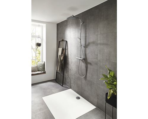 Douchekolom incl. thermostaat hansgrohe Crometta E Showerpipe 240 1jet chroom 27271000
