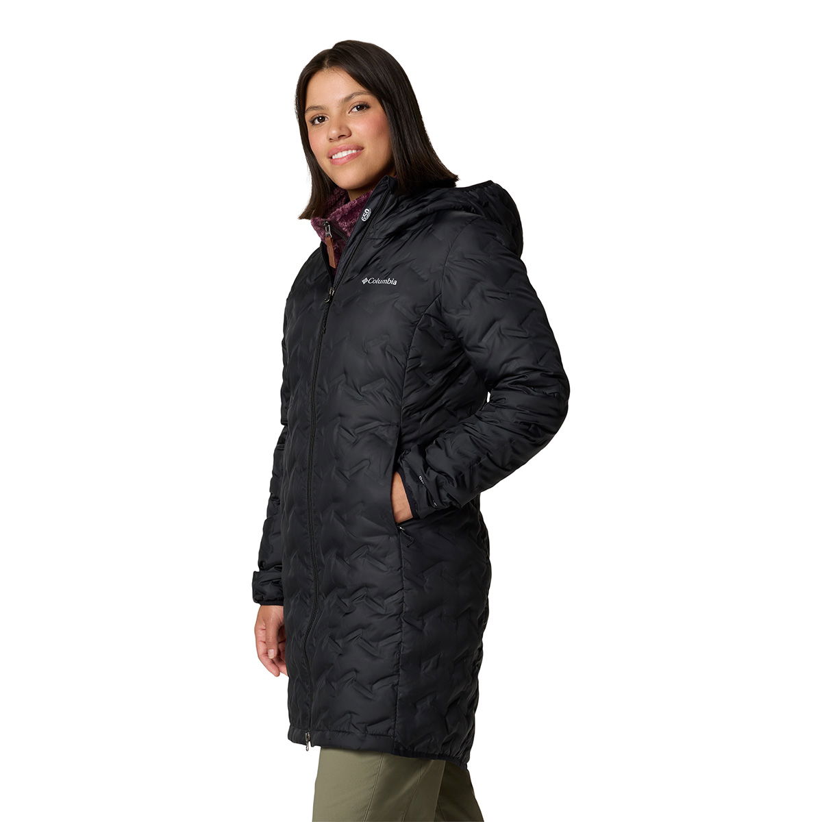 Columbia Delta Ridge II Long Down dunfrakke, dame (Black)