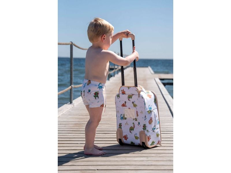 Filibabba Reisetrolley Dino Beach Koffer aus recyceltem RPET