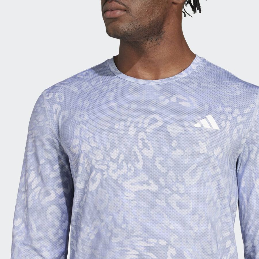 Adidas T-shirt à manches longues Own the Run CLIMACOOL 3 bandes