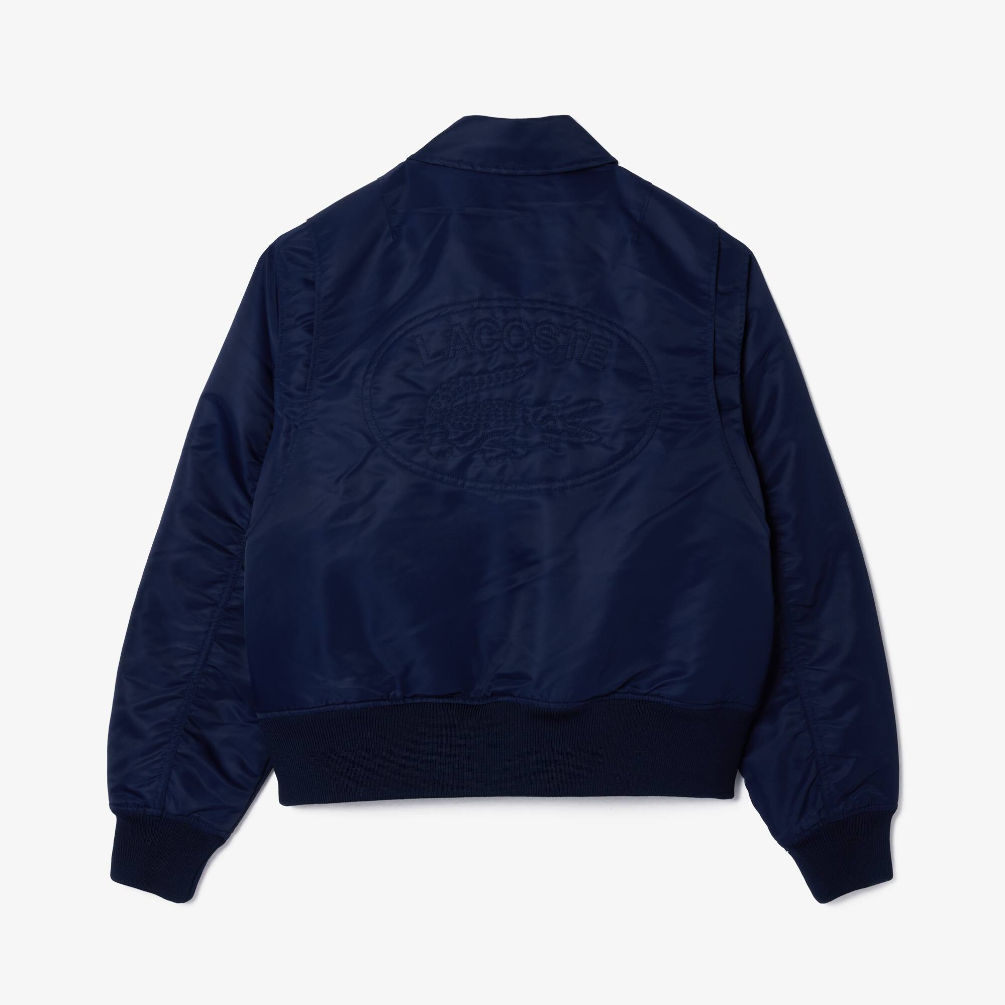 Extraweite Bomberjacke aus Nylon mit Logo Jacken & Mäntel - Blau - Lacoste - Damen