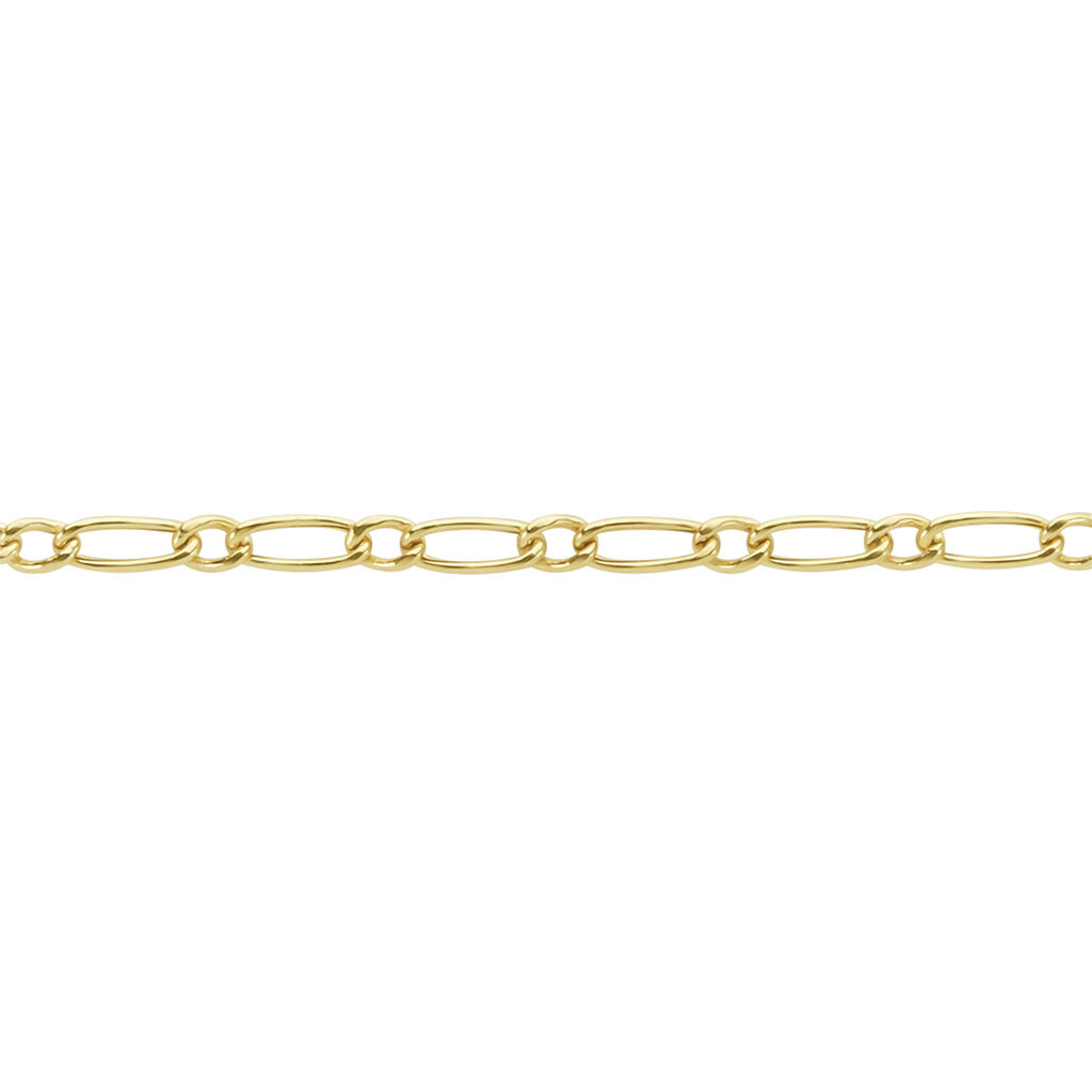 Bracelet Esra Maille Alternee 1/3 Or Jaune