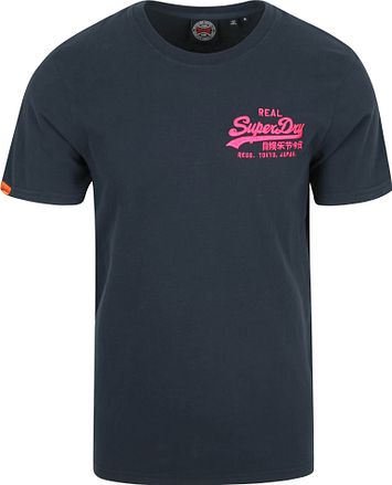 Superdry Tee Relaxed Navy M1012099A-98T kopen